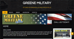 Desktop Screenshot of greenemilitary.com